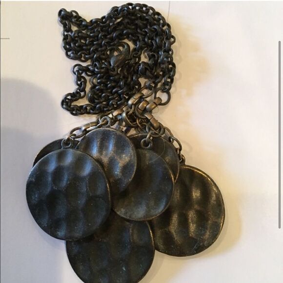 HAMMERED COIN Drop Necklace! - Picture 10 of 12